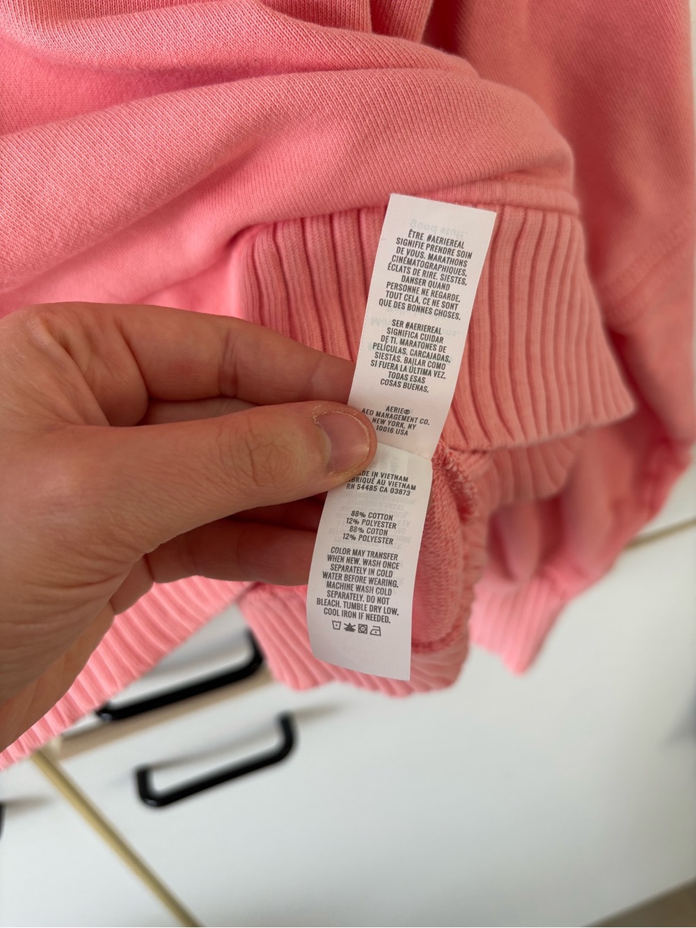 Aerie Pink Oversized Quarter Zip Sweatshirt XL Cozy Lounge Pullover Soft Girl - Picture 10 of 12
